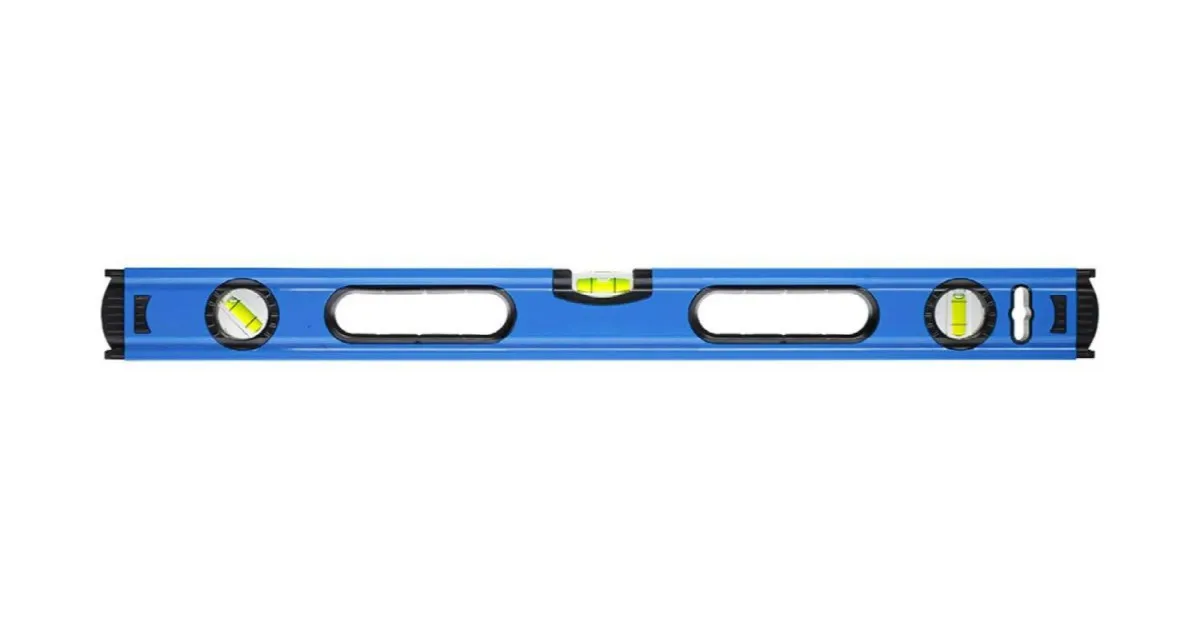 HOGERT Libela s rukohvatima aluminijumska 100 cm 3 nivelatora