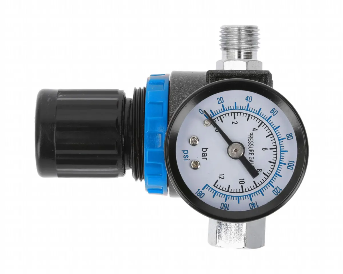 HOGERT Regulator s manometrom 1/4" 12 bar