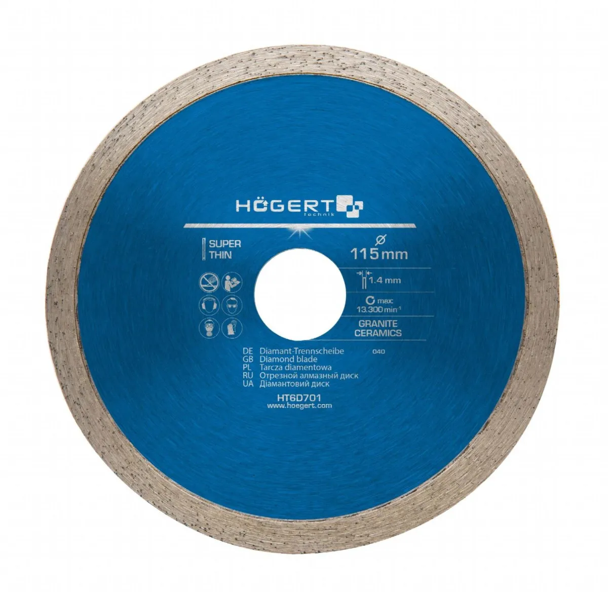 HOGERT Rezni dijamantski disk 115 mm