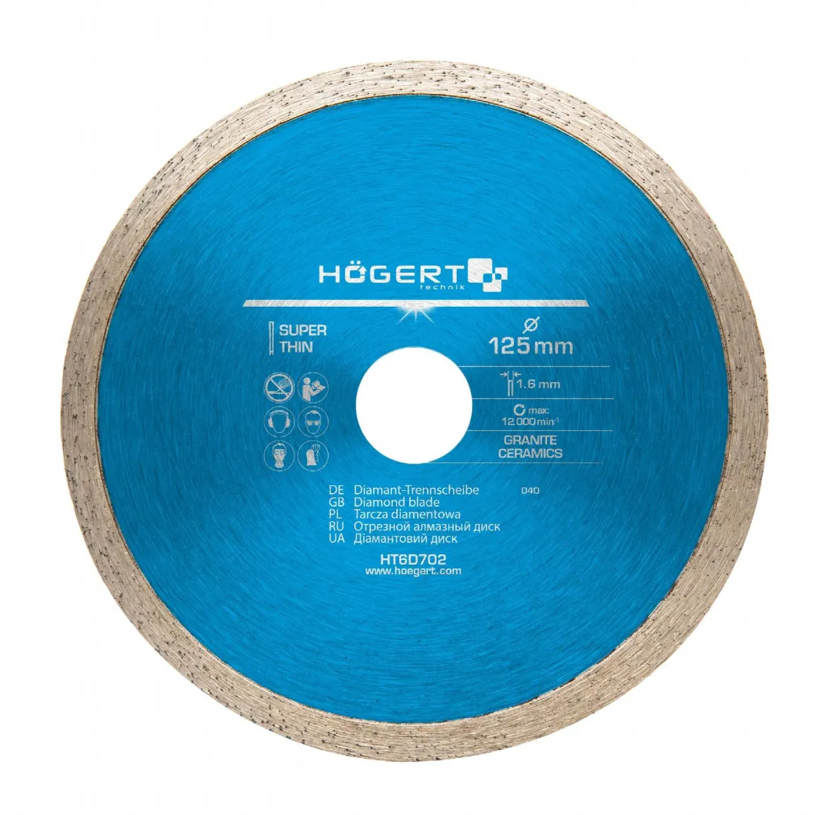 HOGERT Rezni dijamantski disk 125 mm