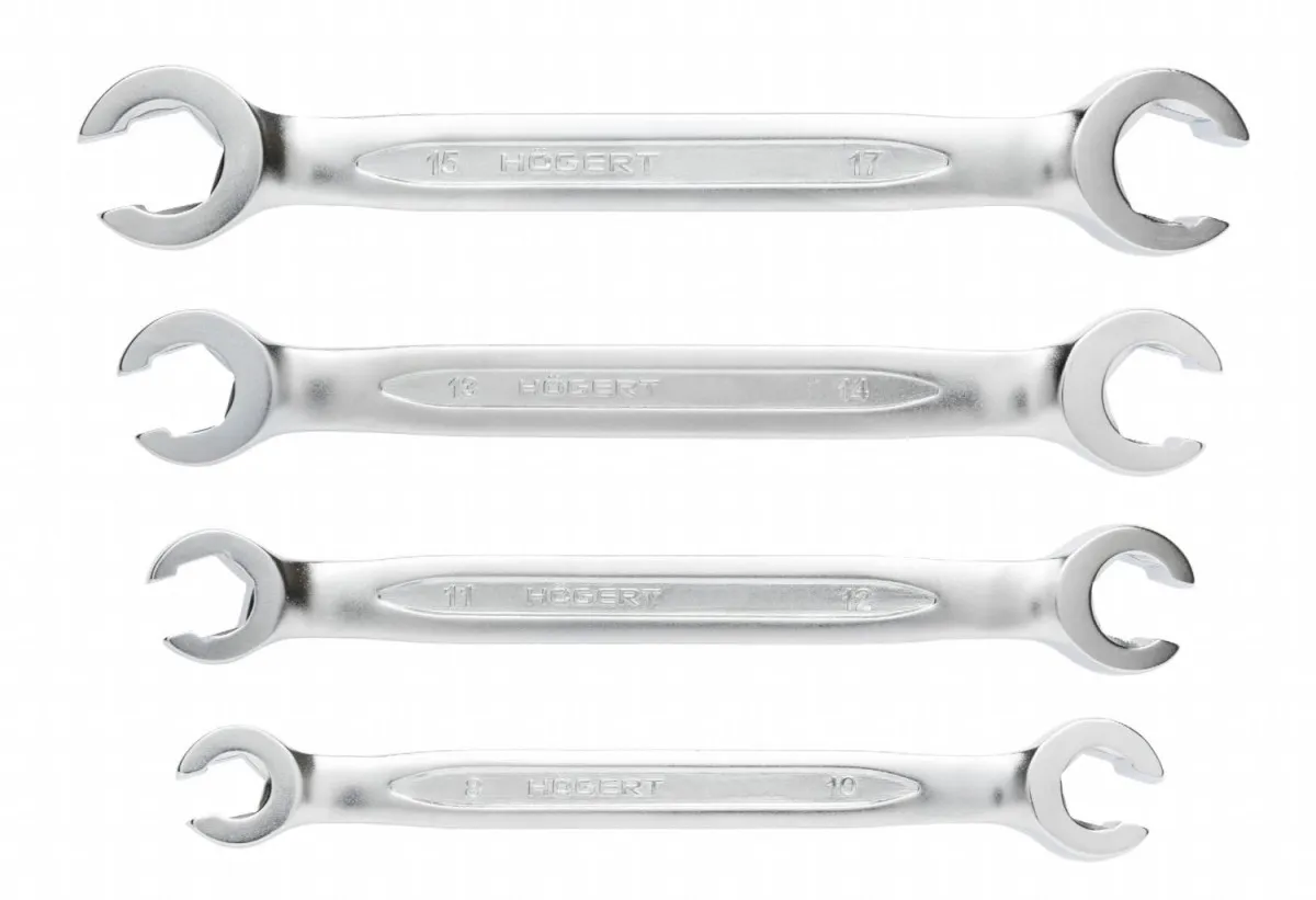 HOGERT Set ključeva okastih 4 kom 8-17 mm otvoreni