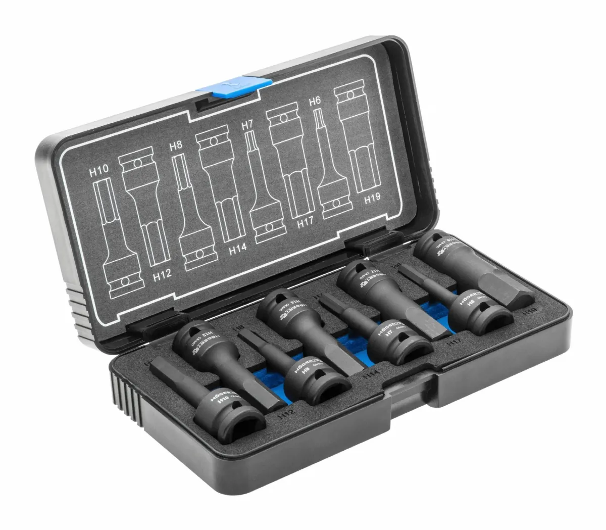 HOGERT Set udarnih nasadnih ključeva 1/2 HEX