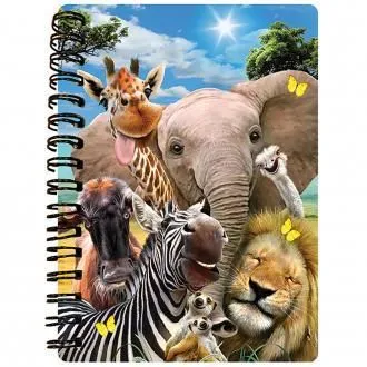 HOWARD ROBINSON 3D notebook A6 50L - HR - Afrika Selfie