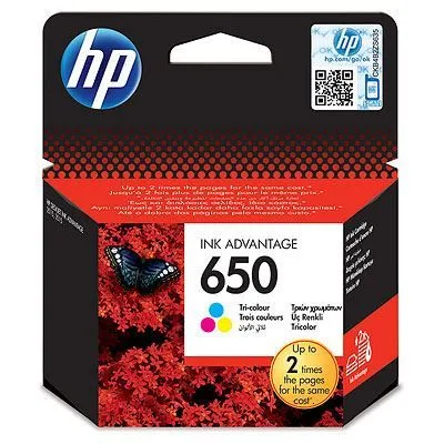 HP SUP INK CZ102AE Tri-colour No.650