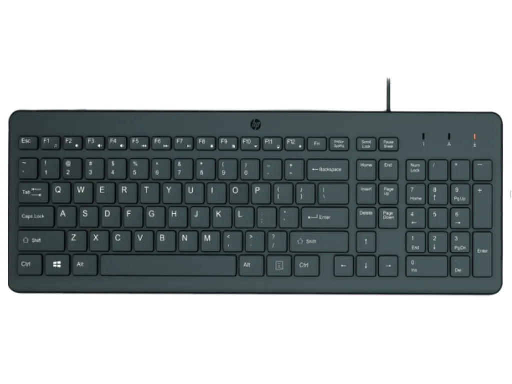 HP Tastatura 150 žična/US/664R5AA/crna