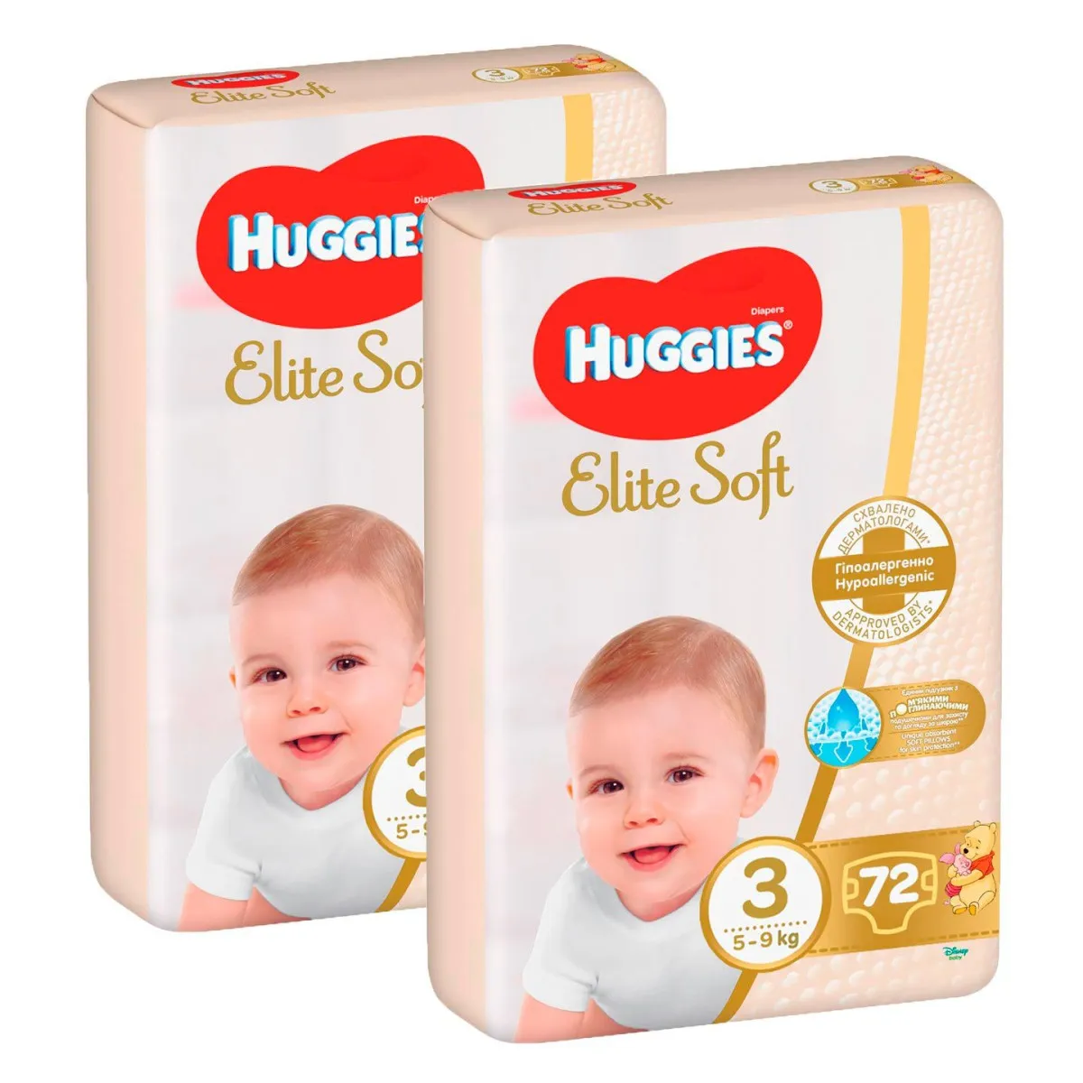 HUGGIES Pelene ESOFT (3) JR MEGA P72x2 T5