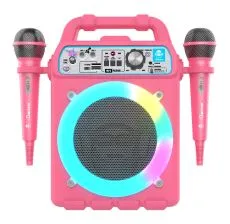 IDANCE Bluetooth zvučnik K3V2 sa 2 mikrofona, roza