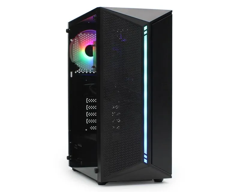 IG MAX Kucište IG-MAX E0901-6650 Torpedo 1F Mid Tower/ATX/microATX/Mini-ITX/RGB/650W/crna