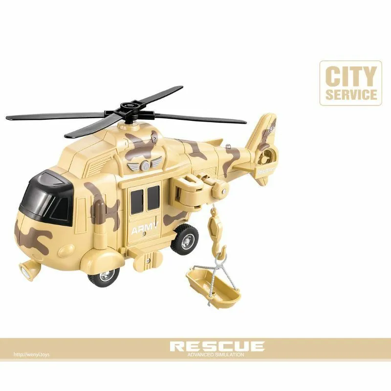 Igračka vojni helikopter sa zvukom i svetlom 1:16 WY751B