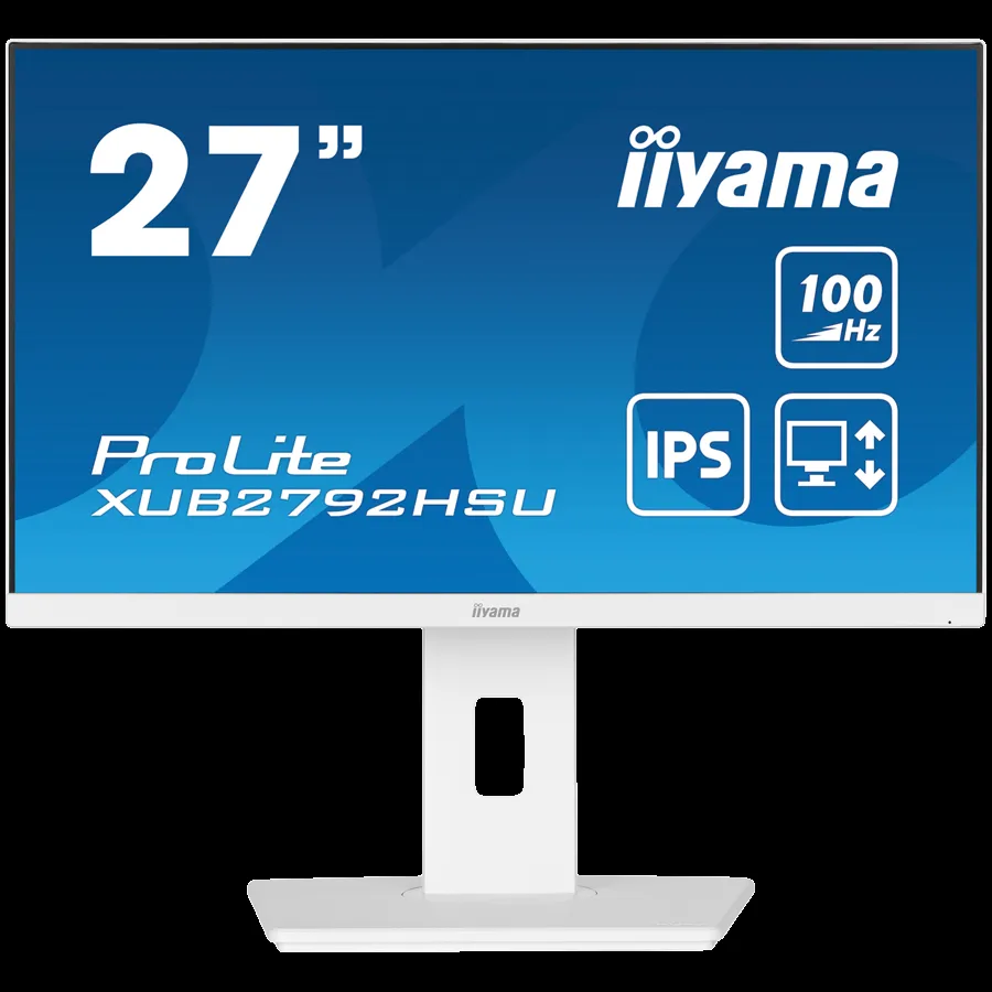 IIYAMA Monitor 27 IPS 1920x1080 100Hz 0.4ms Height Adj. Stand/ Speakers/ FreeSync White