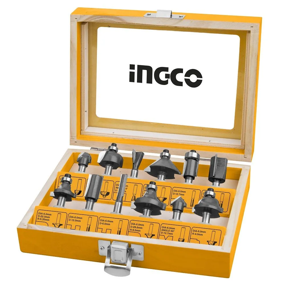 INGCO 12-delni set glodala (8 mm) AKRT1211