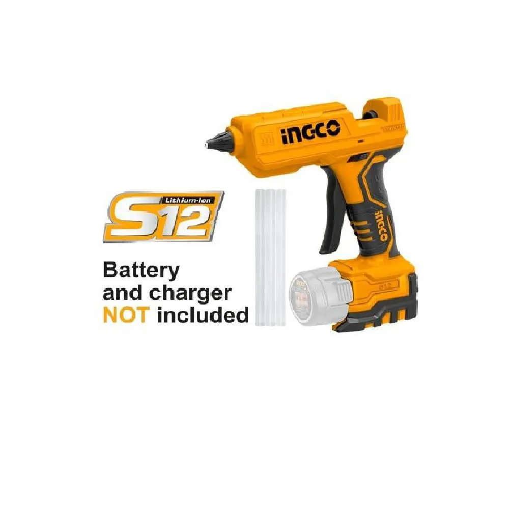 INGCO Aku pištolj za lepljenje/ 12 V CGGLI1201