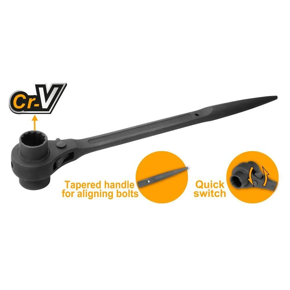 Ingco račna sa duplim nasadnim ključem 17x21mm HRSTW17211