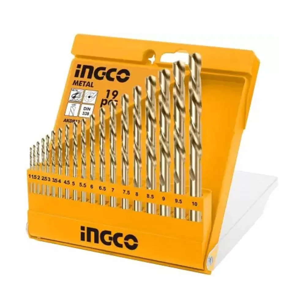 Ingco set burgija HSS 19/1 AKDB1195