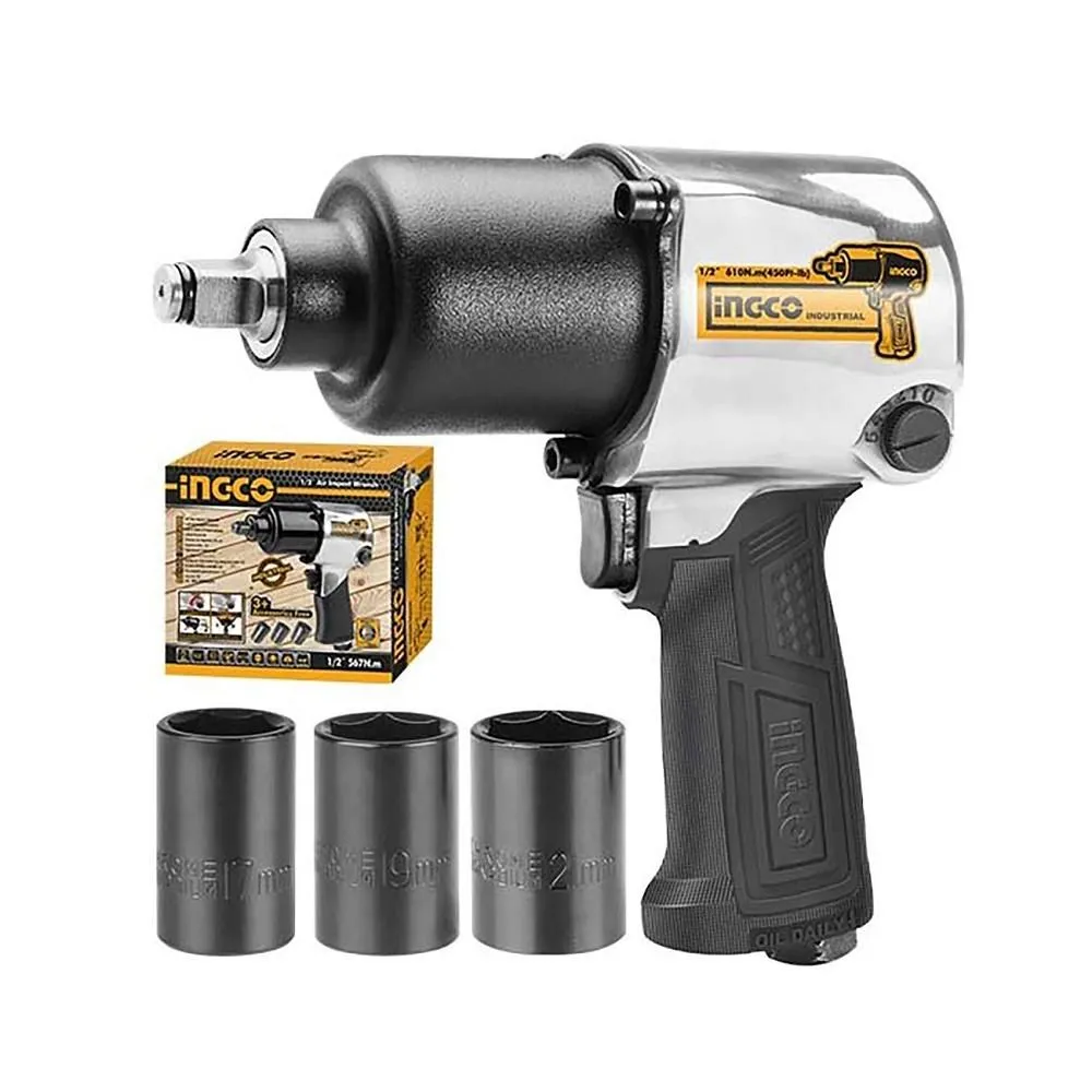 Ingco vazdušni udarni ključ 12/5mm 610Nm AIW12562