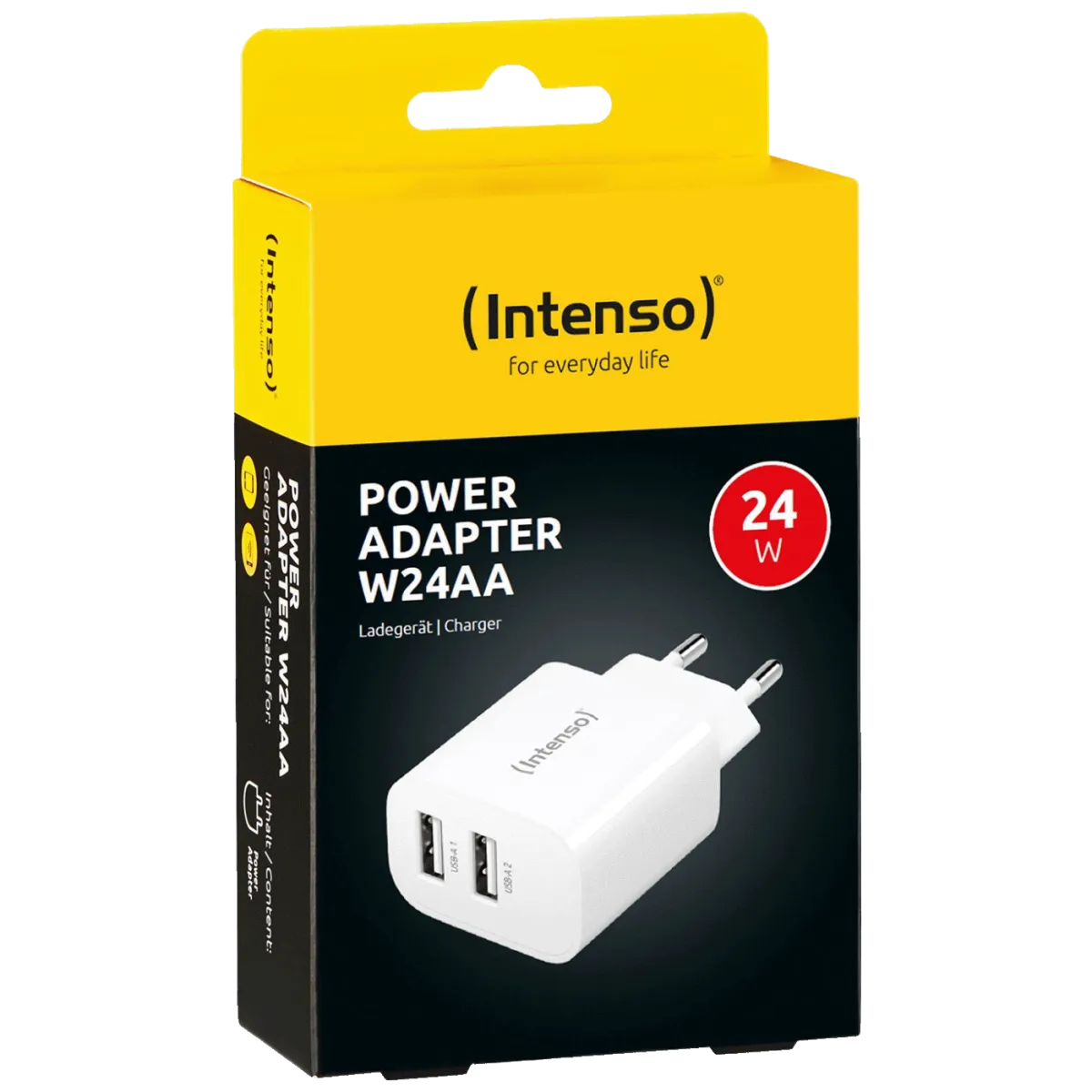 INTENSO Punjač kućni W24AA / 2 x USB-A/ 2.4A/ 24W