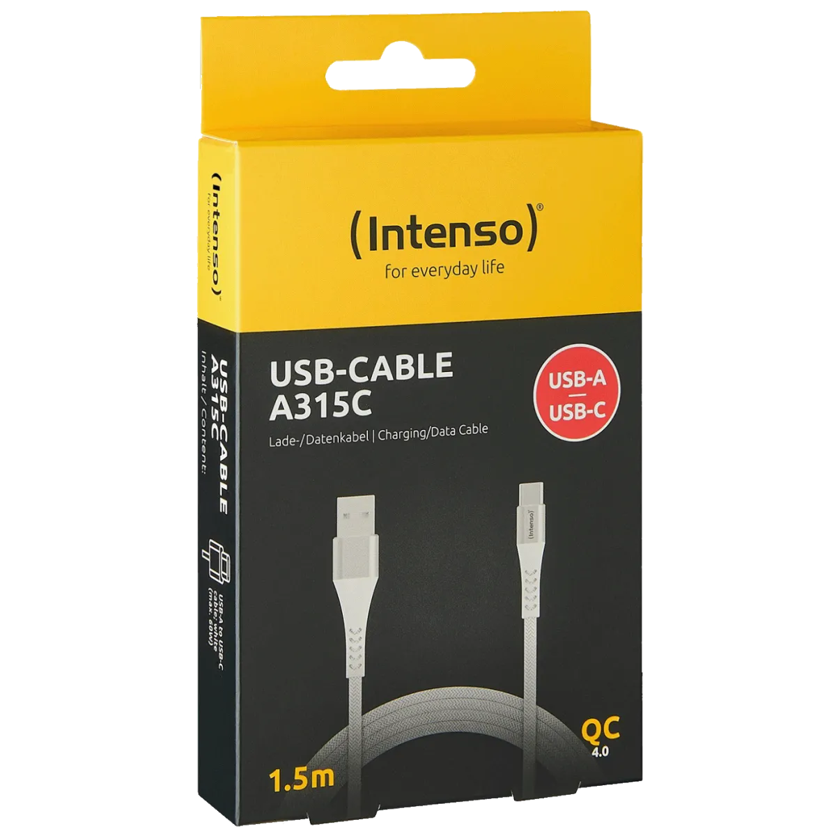 INTENSO USB kabl A315C, USB-A to USB type C, 1.5 m