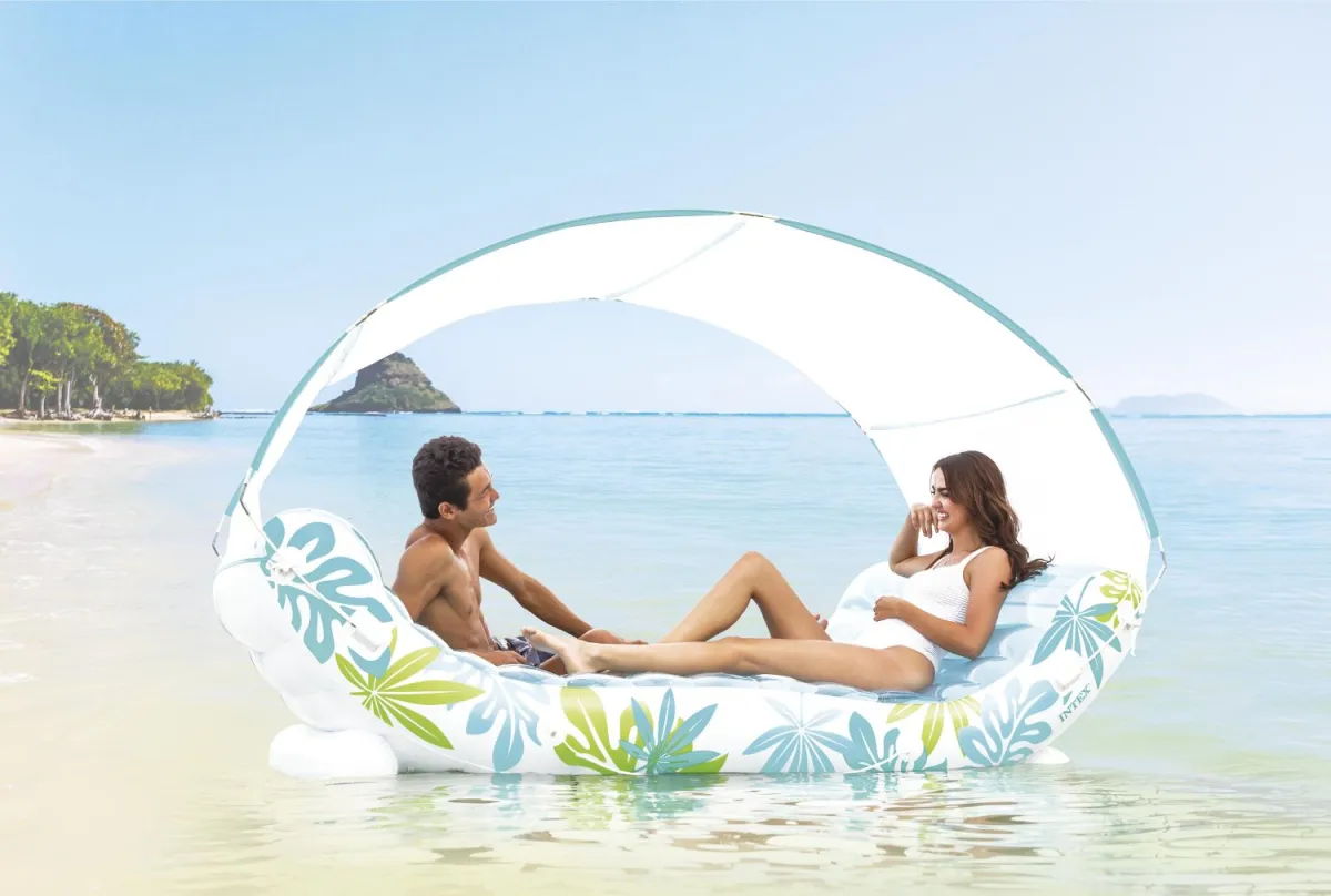 INTEX Ležaljka Tropical sa nadstrešnicom 224 x 150 x 165 cm, 56294EU