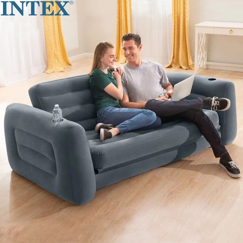 INTEX Sofa na naduvavanje 3/ siva