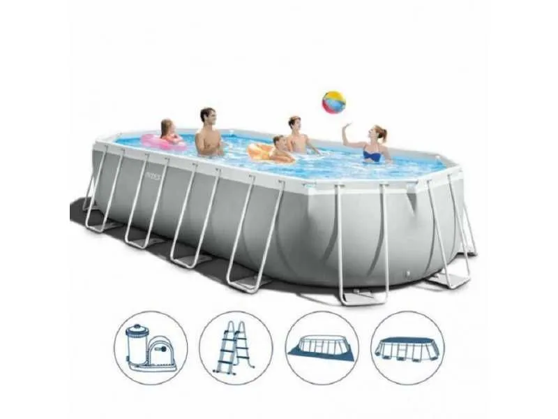 INTEX Veliki porodični bazen sa pumpom, merdevina, pvc 6.1m x 3.05m x 1.22m