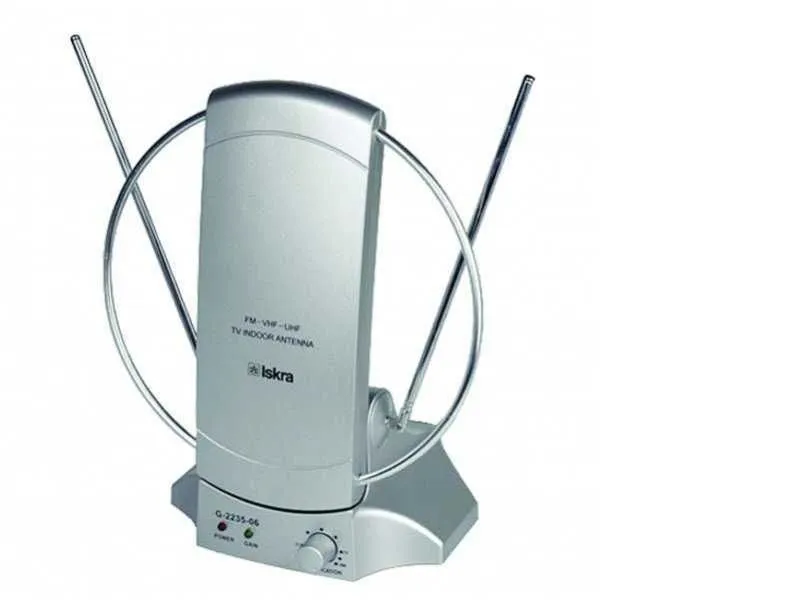 ISKRA Sobna antena G2235-06, UHF/VHF, 36dB, sa pojačalom, siva