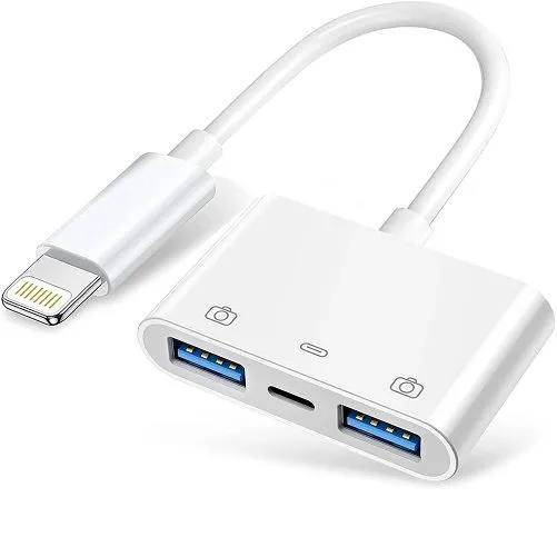 Čitač kartica Lightning 3u1 2xUSB+Lightning