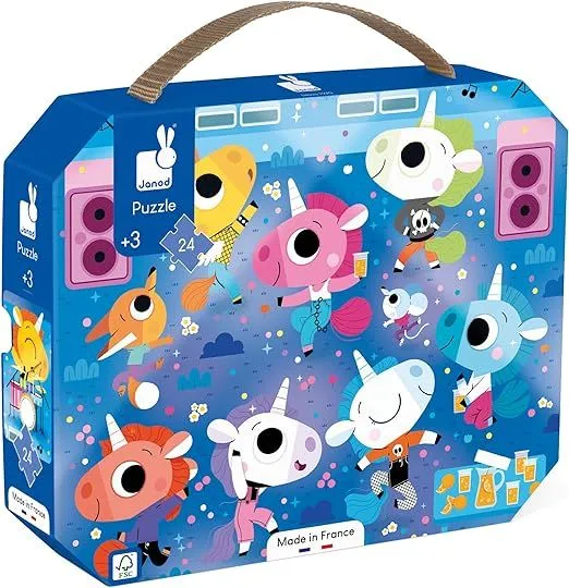 JANOD Puzzle za decu Jednorozi - 24 dela