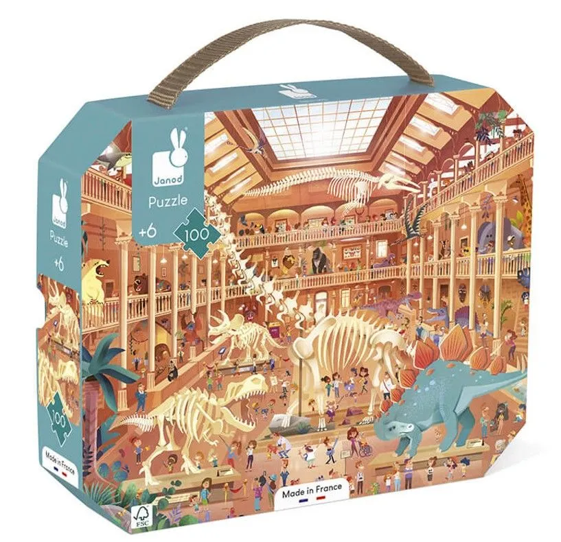 JANOD Puzzle za decu Prirodnjački muzej - 100 delova