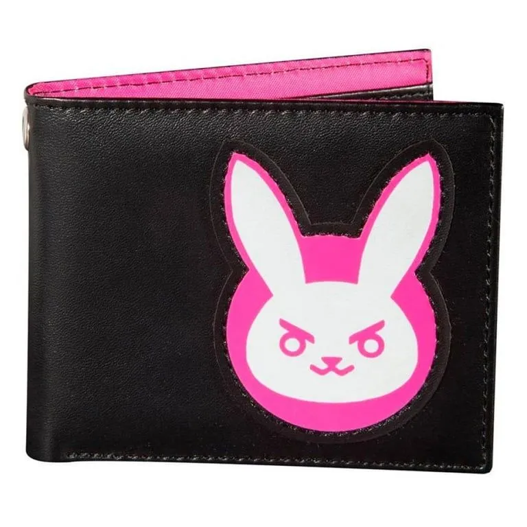 JINX Overwatch D.VA Bi-Fold Graphic Wallet Black