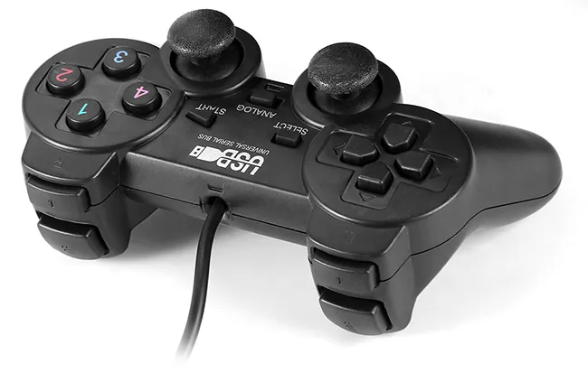 Joystick PC USB 208 dual shock crni