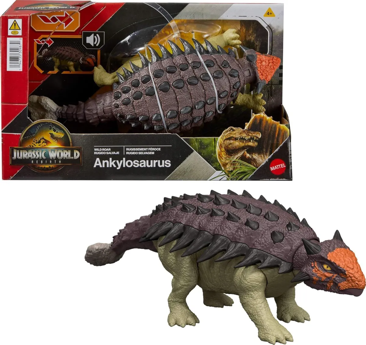Jurassic World Ankylosaurus dinosaurus sa zvukom