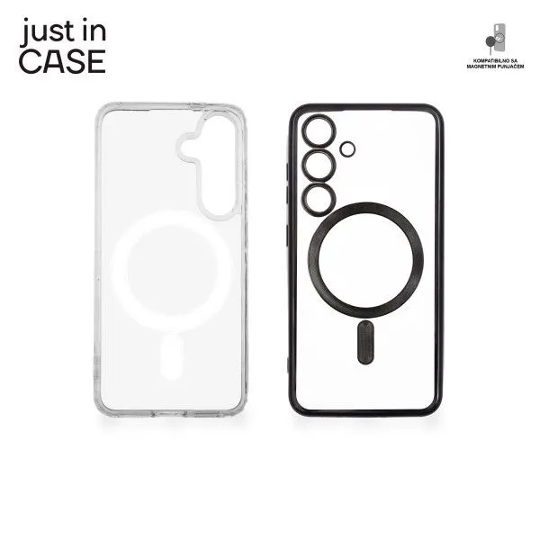JUST IN CASE 2u1 Extra case MAG MIX paket maski za Samsung S25/ crna
