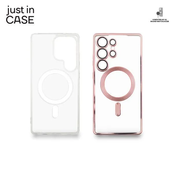 JUST IN CASE 2u1 Extra case MAG MIX paket mski za Samsung S25 Ultra/ roza