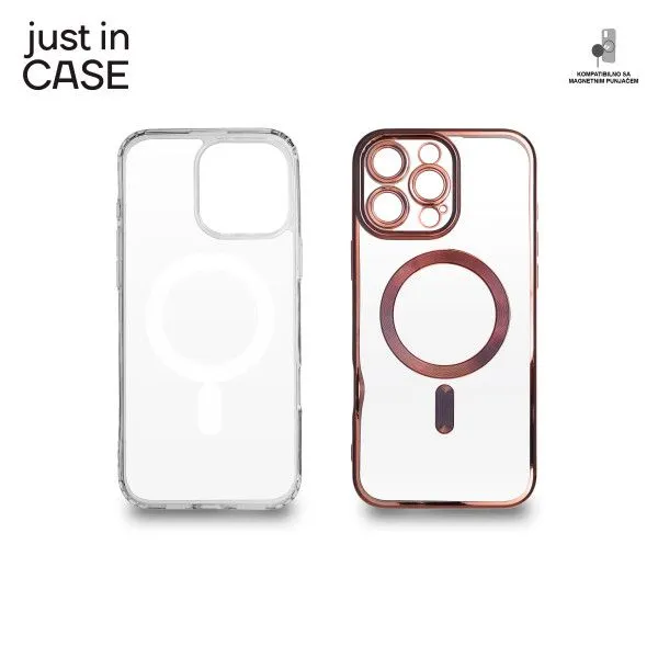 JUST IN CASE 2u1 Extra case MAG MIX paket za iPhone 16 Pro Max/ roza