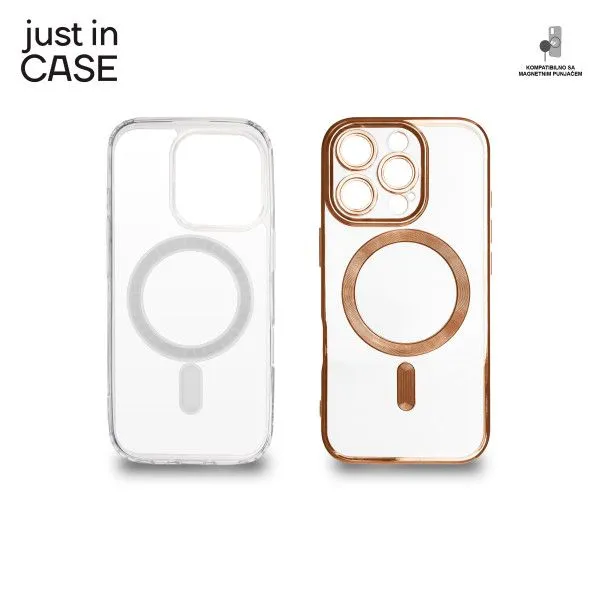JUST IN CASE 2u1 Extra case MAG MIX paket za iPhone 16 Pro/ roza