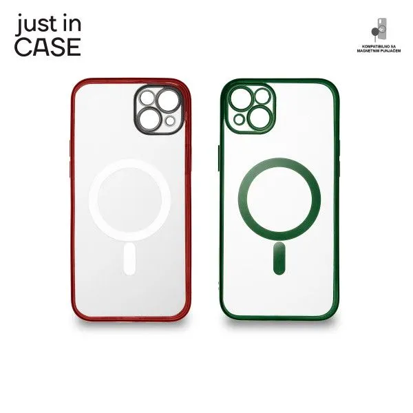 JUST IN CASE 2u1 Extra case MAG MIX paket zeleno-crveni za iPhone 14 Plus