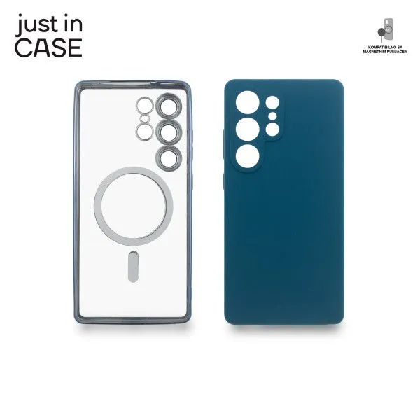 JUST IN CASE 2u1 Extra case MAG MIX PLUS paket maski za Samsung S25 Ultra/ plava