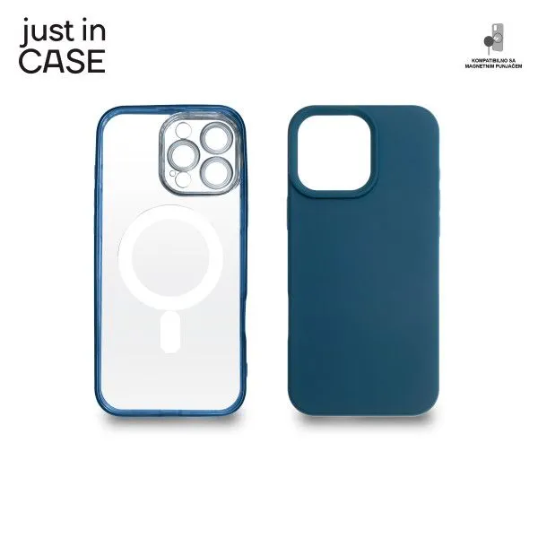 JUST IN CASE 2u1 Extra case MAG MIX PLUS paket za iPhone 16 Pro Max, plava