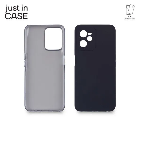 JUST IN CASE 2u1 Extra case MIX paket crni za Realme C35