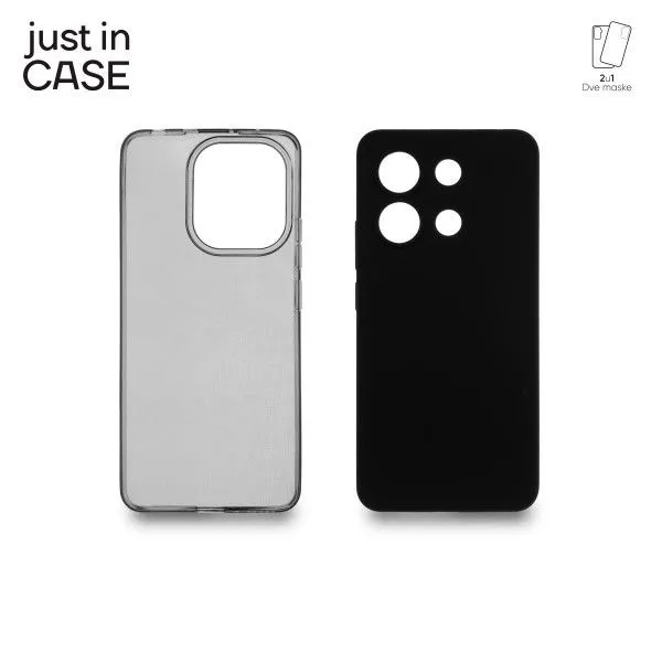 JUST IN CASE 2u1 Extra case MIX paket maski za Redmi Note 13/ crna