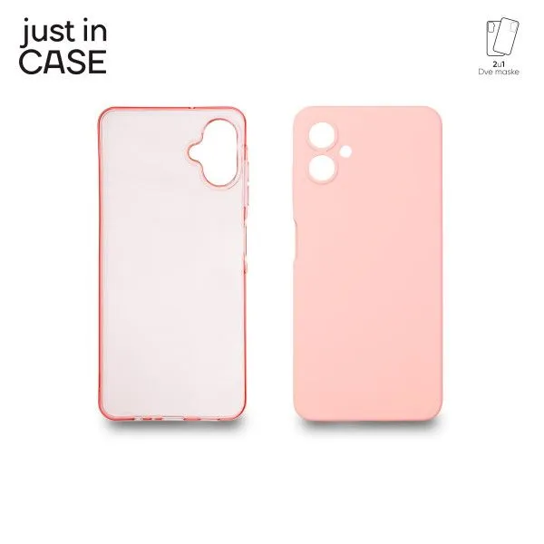 JUST IN CASE 2u1 Extra case MIX paket maski za Samsung Galaxy A06/ roza