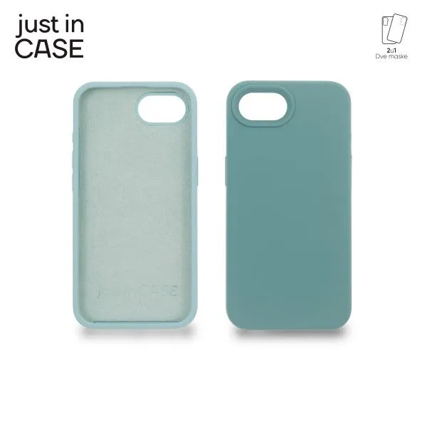 JUST IN CASE 2u1 Extra case MIX PLUS paket maski za iPhone 16e/ zelena