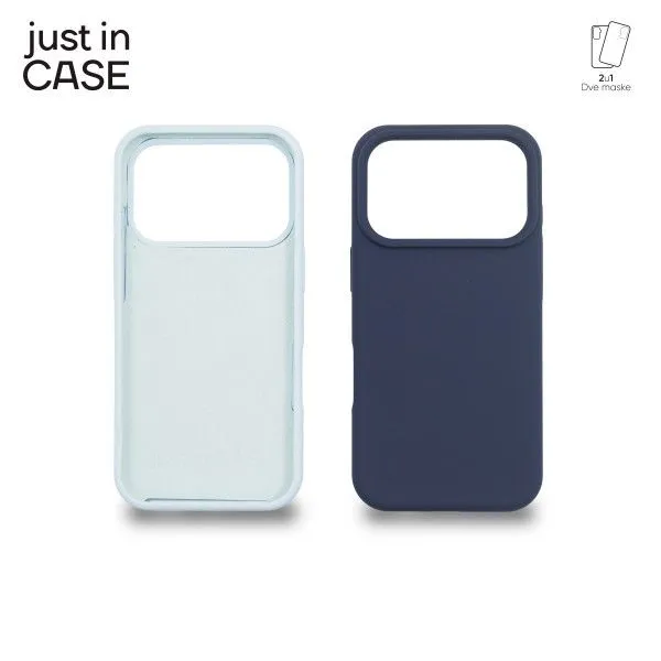 JUST IN CASE 2u1 Extra case MIX PLUS paket maski za iPhone 17 Pro/ plava