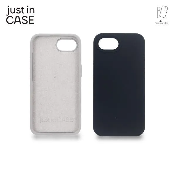 JUST IN CASE 2u1 Extra case MIX PLUS paket maski za iPhone 16e/ crna