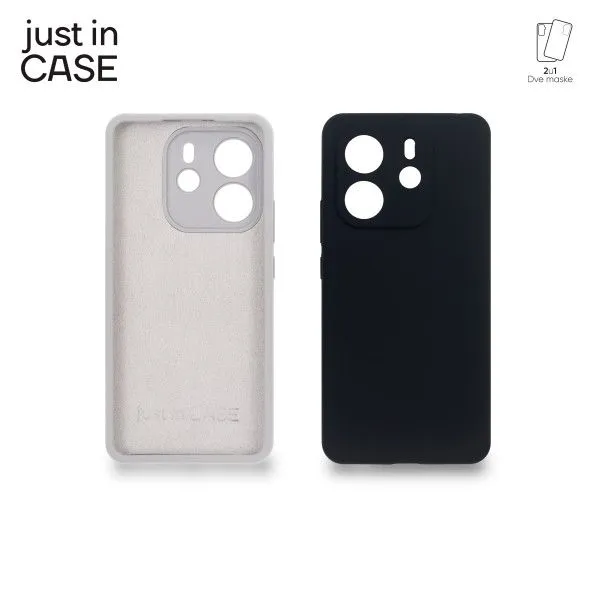 JUST IN CASE 2u1 Extra case MIX PLUS paket maski za Redmi Note 14/ crna