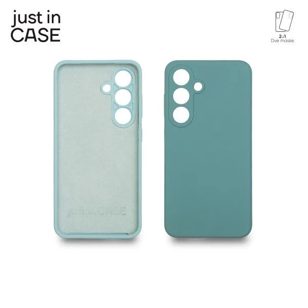 JUST IN CASE 2u1 Extra case MIX PLUS paket maski za Samsung S25/ zelena