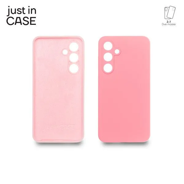 JUST IN CASE 2u1 Extra case MIX PLUS paket maski za Samsung S24 FE/ roza