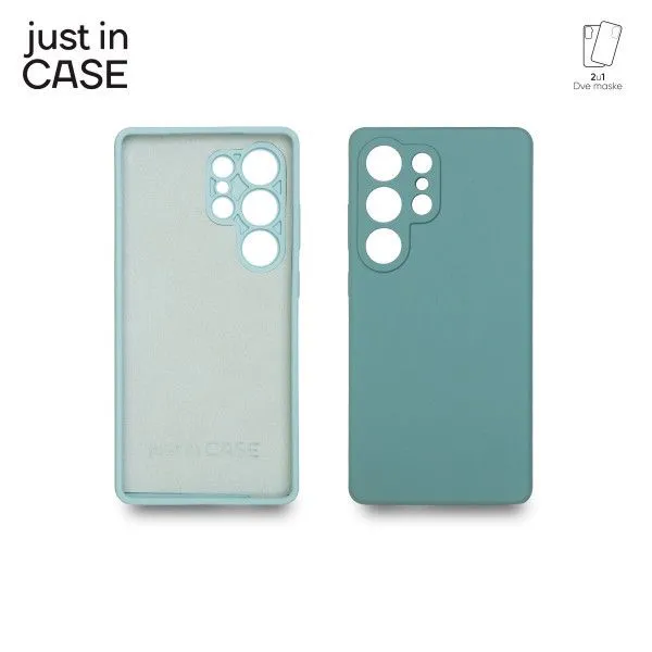 JUST IN CASE 2u1 Extra case MIX PLUS paket maski za Samsung S25 Ultra/ zelena