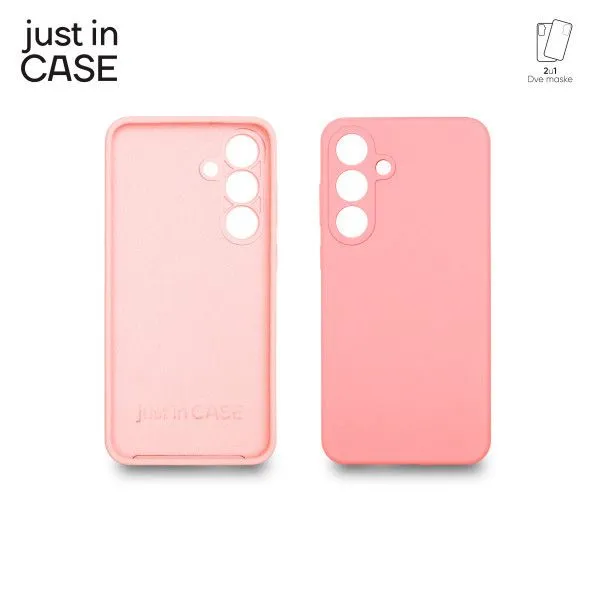JUST IN CASE 2u1 Extra case MIX PLUS paket maski za Samsung S25 Plus/ roza