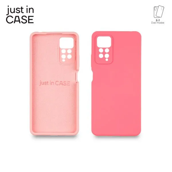 JUST IN CASE 2u1 Extra case MIX PLUS pink paket za Redmi Note 11 pro